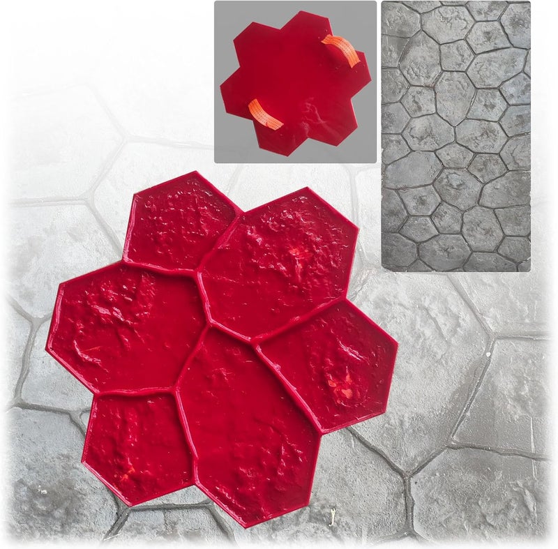 zsamonor Stamp mold Concrete mold Concrete stamp Concrete texture Stamp mat Decorative concrete stamp Stone mold Concrete concrete stone mold form Concrete tile mold Floor mold Cement stamps Cement curbing - Image 1